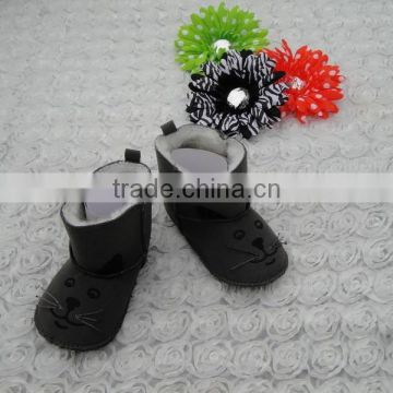 Cheap black ankle boots for baby china wholesale baby shoes