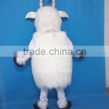 Party Use Customized Polyfoam Adult Wearing White Goat Mascot Costume photo-3