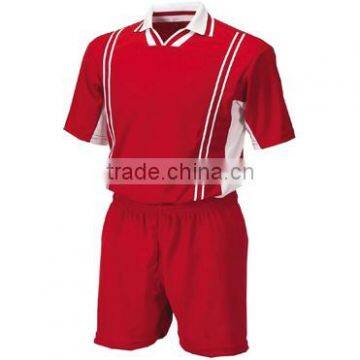 red and white color Soccer Suit