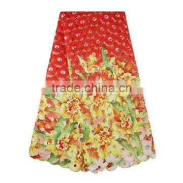 African Guipure Cord Lace Fabrics 3D Nigerian Lace For Weddings photo-2