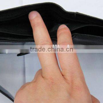 Fashion Black Napa Genuine Leather Purse Money for Men photo-2