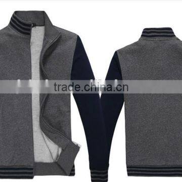 2016 Spring Collar Fleece Male Knitting Cardigan Sports Leisure Jacket Sportswear Hoodie for Men photo-2