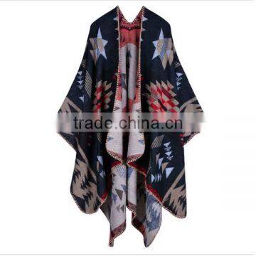 Western Wind 2017 New Spring Style Women Scarf Grid Printed Many Colors Imitated Cashmere Material Ladies Cloak photo-4