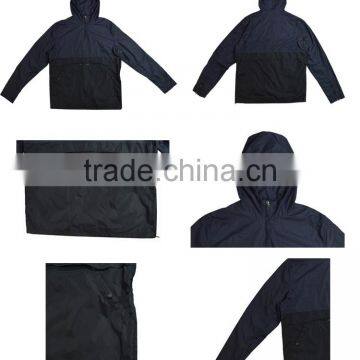 Cheaper Men's Nylon Lightweight Jacket Rain Coat With Hood photo-6
