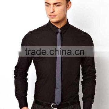 Black Double Cuff Business Shirt Bulk Sale photo-4