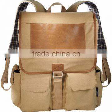 Field & Co. Cambridge 17" Computer Backpack - Cotton Canvas, Padded Laptop Sleeve, Tablet Pocket and Comes With Your Logo photo-2