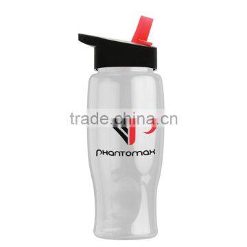 USA Made 27 oz Transparent Sports Bottle With Flip Straw Lid - BPA/BPS-free, FDA Compliant and Comes With Your Logo photo-4