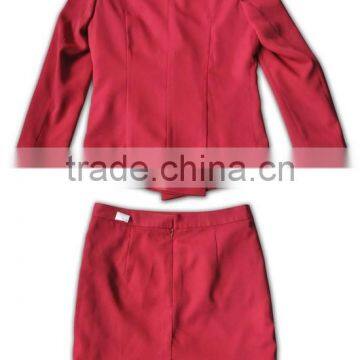 Two Button Good Quality Anti-wrinkle Customizable Womens Suit Nice Skirt Suits for Women photo-6