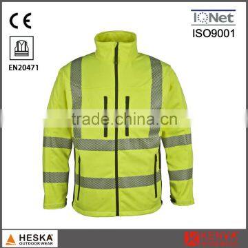 Safety broken heat transfer tape softshell high visibility safety clothes