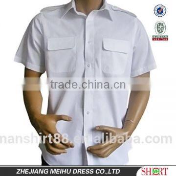 Custom Men Short Sleeve Aviator or Pilot Shirt
