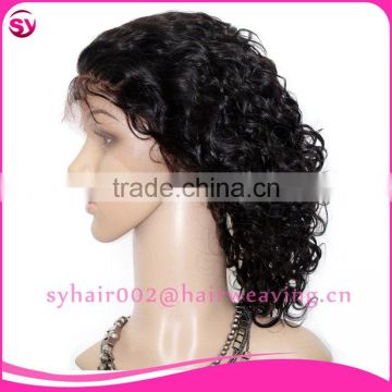 Silk Base 100% Human Hair Kinky Curly Full Lace Wig