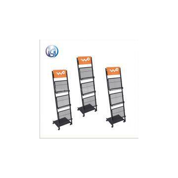 Heavy Duty Black Color Magazine Brochure Shelf HS-ZL06 photo-3
