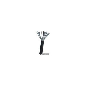 Rubber-sheathed control cable