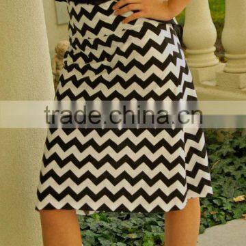 hot selling new A line skirt knitted skirt latest skirt design pictures chevron skirt