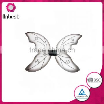 Black simple style butterfly wings fancy party dress for girl