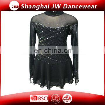 Black ice Skating Dance Dresses