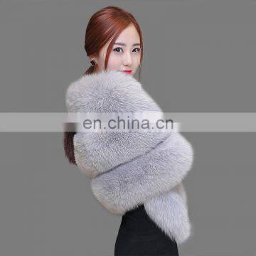 2016 Elegant beautiful cheap women real fox fur wedding shawl