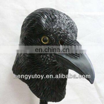 Hot-selling Cosplay Party Carnival Prop Animal Head Latex Raven Mask