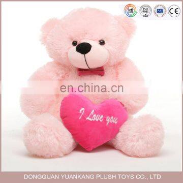 China factory whalesale cheap plush valentine day teddy bears