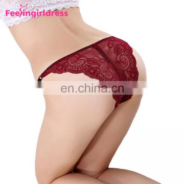 Wholesale C String Sex Lace Transparent Women Underwear Yiwu