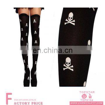 Wholesale suspender tights skull stocking sheer stockings for sale