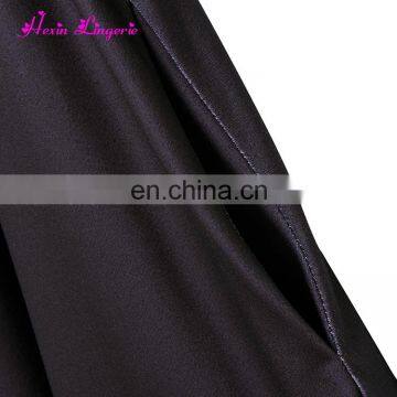 2017 New Design Women V Neck Black Loose Soft Ladies Dresses photo-5