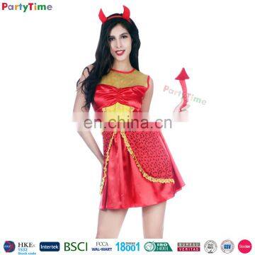 red devil carnival party short dress devil cosplay costume