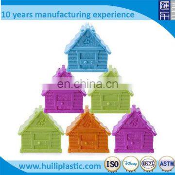 3D custom plastic toy,OEM custom plastic house toy for kids, Custom plastic mini house toy factory