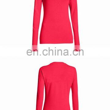 16% LYCRA Women Long Sleeves Tight Fitness Siut For Gym