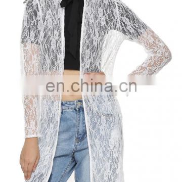 Beautiful Tie Neck All Over Lace Cover Up for women