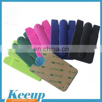 New Design 3M Adhesive Silicone Smart Card Pocket With Stand photo-4