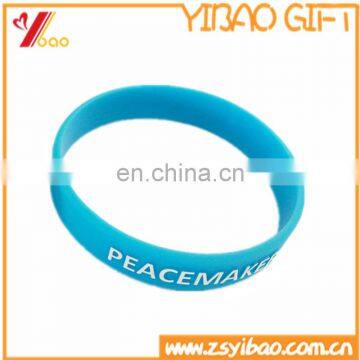 Custom silicone wristband with embossed logo with high quality