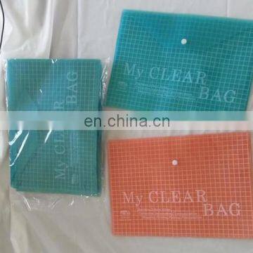 waterproof PVC folder,transparent bag,cute document folder