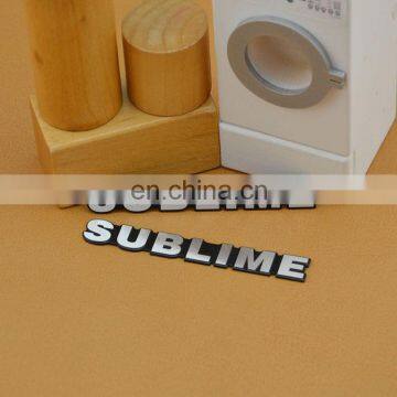 china wholesale custom aluminum logo ,metal logo sticker