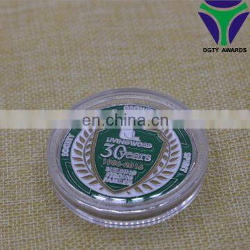 Design Your Own Logo Die Cast Custom Memory Silver Metal Coin photo-4