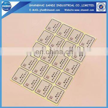 Cheap custom adhesive paper sticker