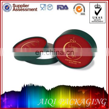 custom printed fashional round paper gift jewlery box wholesale