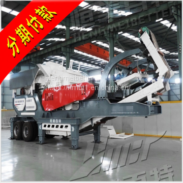 Spot direct sale moving stone crusher, construction garbage crusher, stone shredder big discount