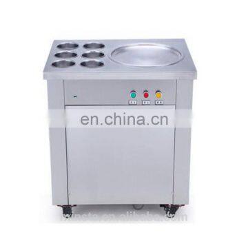 Single Square Pan Flat Pan/Double Pan Fried Ice Cream Machine