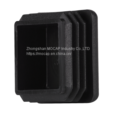 Square Plastic Pipe End Cap Plug for Tubing Fence Post and Furniture Chair Glides