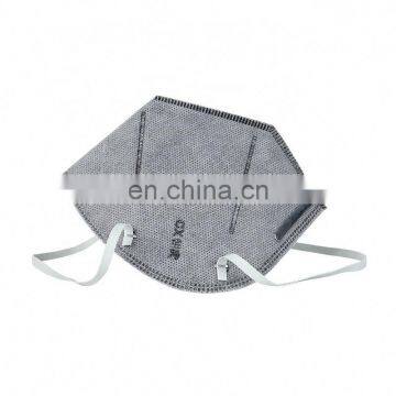 PM2.5 disposable activated carbon filter 5layer folding dust mask with Elastic Earloop