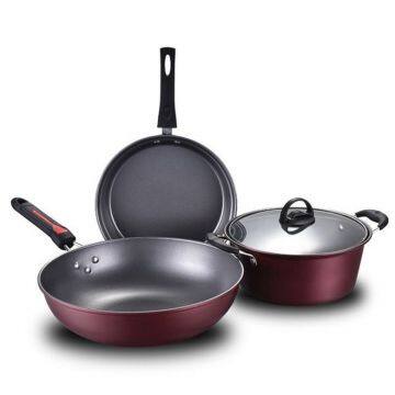 Cast Iron Pot Set Soup Pot Milk Pot Integrated Cooking Pot Multi-function Medical Stone Good for Digestion Frying Pan With Gift Box Packaging