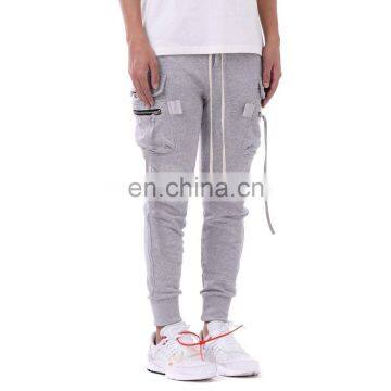 DiZNEW Customized Wholesale  Cargo Joggers 100% Cotton Sweatpants With Pockets