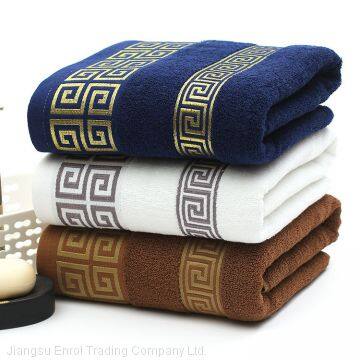 100% cotton High Quality Luxury Soft Embroidered hotel Towels