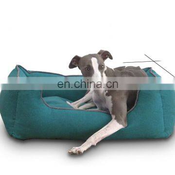 Luxury Dog Bed Soft Fabric Pet Sofa Living Room Couch Pet Bed With Removable Cover photo-2