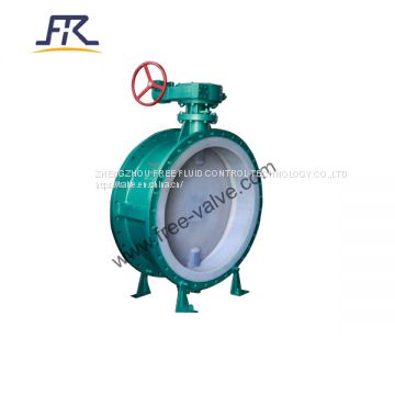 Flange type PTFE lined butterfly valve FRD341F4