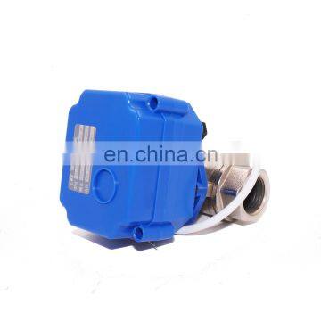12V 24V Stainless Steel 2 Way Electric Motorized Ball Valve DN15 DN20 DN25 photo-3
