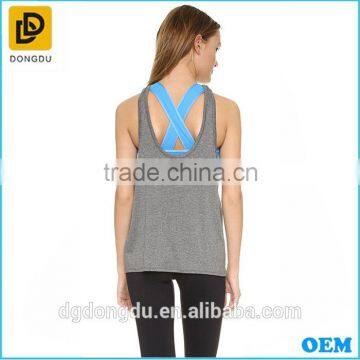 2016 Custom New Fashion Girls Sports Yoga Plain Crop Tops photo-2