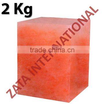 Himalayan Natural Rock Block Salt Licks Licking Feed Mineral Stone 2 Kg for Livestock Cattle Horse Camel Cow Sheep