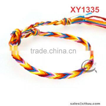 handmade silk cotton rainbow friendship bracelets